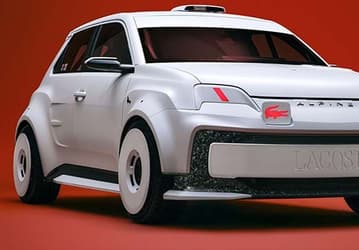 Alpine и Lacoste представили электрический раллийный хэтчбек A290 с «крокодилом» вместо заднего стекла